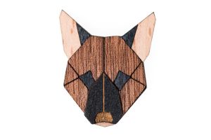Fa bross German Shepherd Brooch
