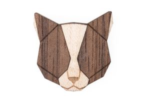 Fa bross Grey Cat Brooch