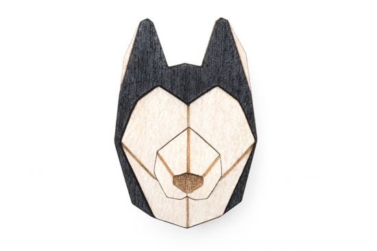 Fa bross Husky Brooch