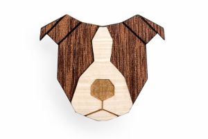 Fa bross Staffordshire Bull Terrier Brooch