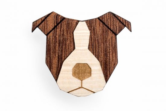 Fa bross Staffordshire Bull Terrier Brooch