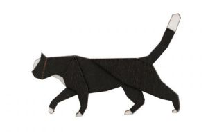 Fa bross Walking Cat Brooch