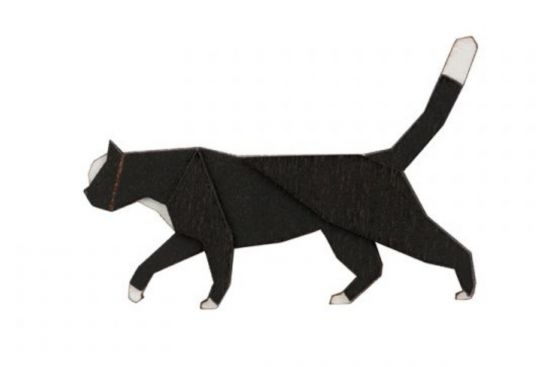 Fa bross Walking Cat Brooch
