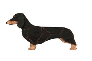 Fa bross Walking Dachshund Brooch
