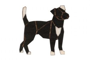 Fa bross Walking Darkdog Brooch