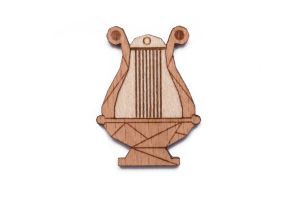 Fa bross Lyre Brooch