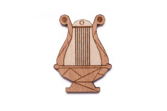 Fa bross Lyre Brooch