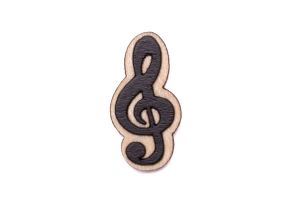Fa bross Treble Clef Brooch