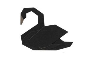 Fa bross Black Swan Brooch