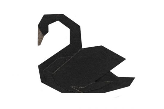 Fa bross Black Swan Brooch