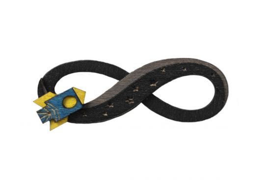 Fa bross Infinity Spaceship Brooch