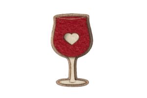Fa bross Red Wine Brooch