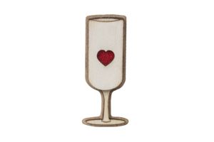 Fa bross White Wine Brooch