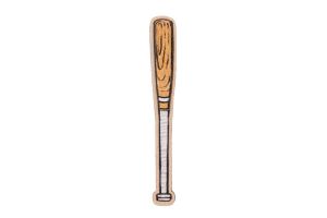 Fából készült bross Baseball Ütő Bross
