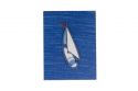 Fából készült bross Boat at sea Brooch