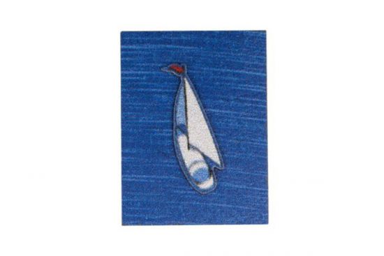 Fából készült bross Boat at sea Brooch