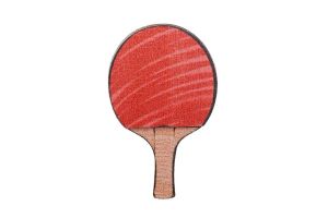 Fából készült bross Pingpong Ütő Bross