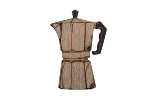 Fa bross Coffee Pot Brooch