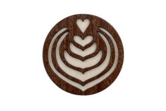 Fa bross Latté Art Brooch