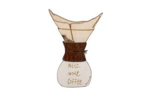 Fa bross Need Coffee Brooch