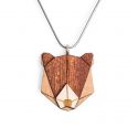 Fa medál Bear Pendant