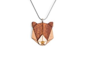 Fa medál Bear Pendant