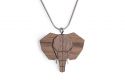 Fa medál Elephant Pendant