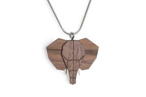 Fa medál Elephant Pendant