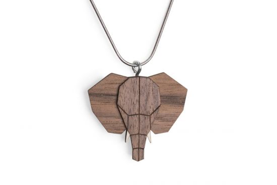 Fa medál Elephant Pendant