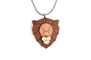 Fa medál Lion Pendant