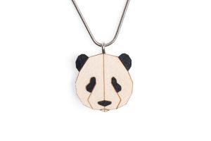 Fa medál Panda Pendant