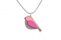 Fa medál Pink Bird Pendant