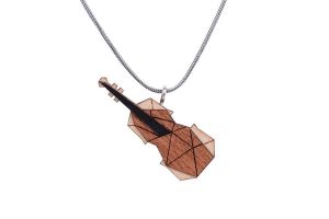 Fa medál Violin Pendant