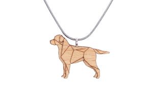 Fa medál Walking Labrador Pendant