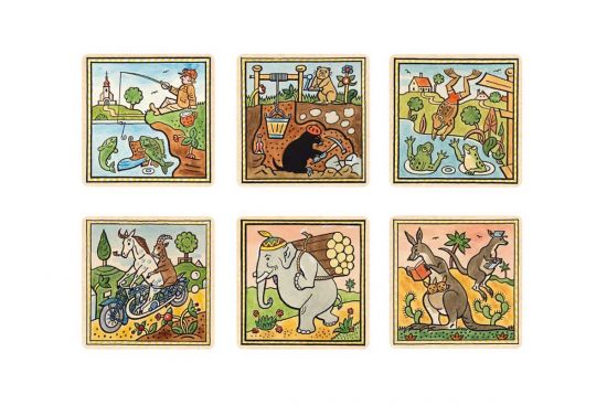 Fa poháralátét Állatok 6 db – Josef Lada © Fa poháralátét Állatok 6 db – Josef Lada ©