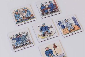 Fa poháralátét Szervális katona Svejk 6 db – Josef Lada ©