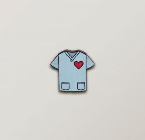 Fa Bross  Doctor's Coat Brooch