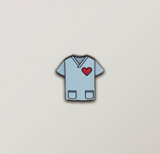 Fa Bross  Doctor's Coat Brooch