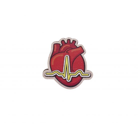 Fa bross  EKG Brooch