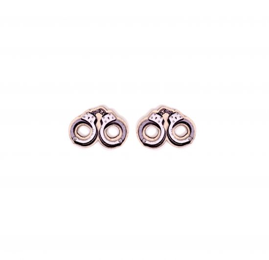 Fa fülbevaló Handcuffs Earrings Fa fülbevaló Handcuffs Earrings