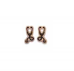 Fa fülbevaló Stethoscope Earrings