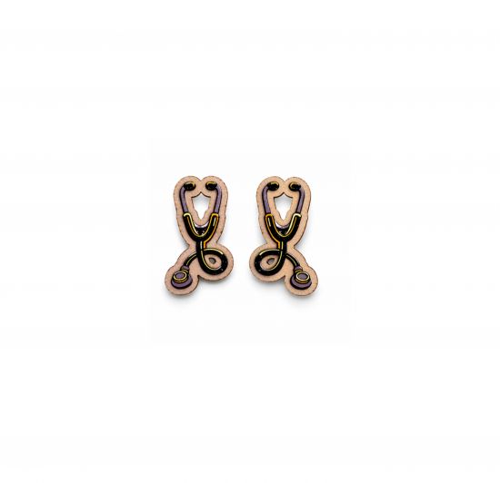Fa fülbevaló Stethoscope Earrings Fa fülbevaló Stethoscope Earrings