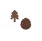 Fából készült bross 2 in 1 Brooch Cone + Tree