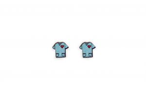 Fa fülbevaló Doctor's Coat Earrings